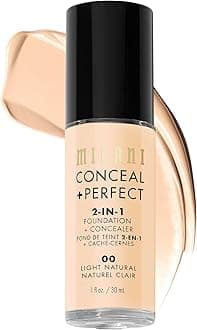 Milani Conceal + Perfect Liquid Foundation - Light Natural, 1 Fl. Oz.