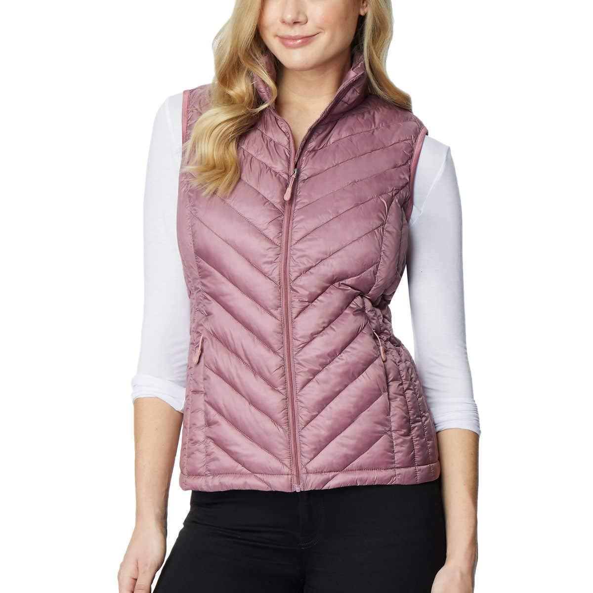 Heat Womens Packable Vest (Small, Fig Berry)