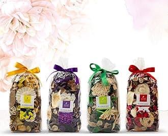 AuraDecor 150gm Dried Natural Fragrance Potpourri with Petals & Buds || Pot pourrie ||potpurrie ||potpuri (All 4)