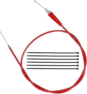 HIAORS 35.43" Throttle Cable Compatible with SSR 125 110cc 90cc 70cc Baja Dirt Runner Apollo RFZ Tao tao DB14 DB17 Coolster QG-210 X-pro SYX Moto 4-Stroke Chinese Pit Dirt Bike Motorcycle Parts Red