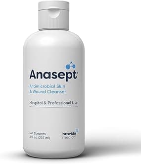 ANASEPT Antimicrobial Skin and Wound Cleanser, 8 oz Bottle with Dispensing Cap
