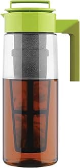Takeya Iced Tea Maker with Patented Flash Chill Technology Made in USA 2 Quarts Green 11171