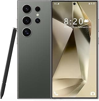 iMok Smartphone S24 Ultra Dual SIM 256GB ROM + 8GB RAM 5000mAh Unlocked 4G Cell Phone Global Version (Military Green)