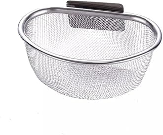 Stainless Steel Kitchen Sink Mini Drainer Basket Multifunctional Storage Shelf Rack Wall-Mounted Kitchen Storage Basket, Sink Strainer