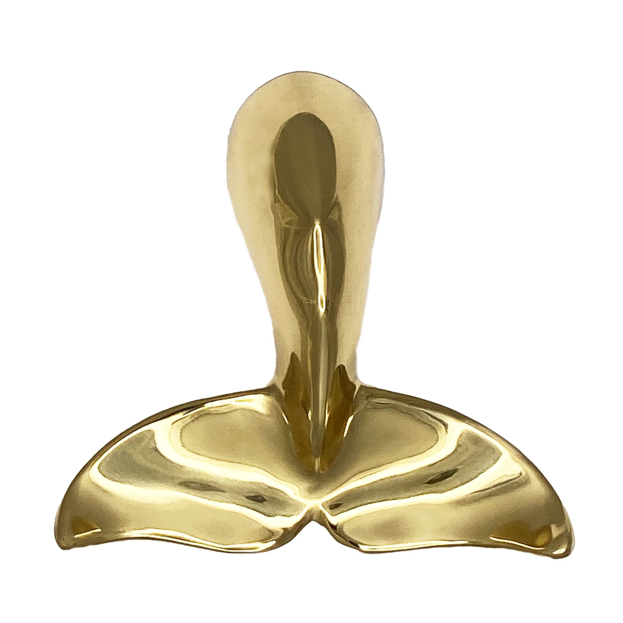 Humpback Whale Tail Door Knocker - Brass (Premium Size)
