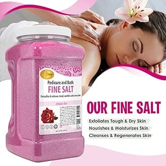 Spa Redi Pedi Bath Fine Salt, Sensual Rose, 1 Gallon