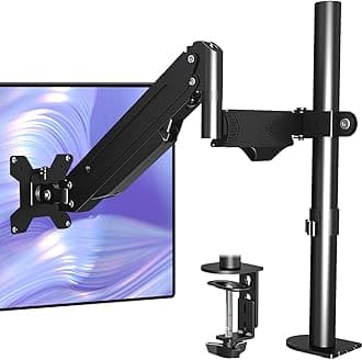 suptekSingle Monitor Mount Stand-Height Adjustable Gas Spring Monitor Arm Desk Mount for Computer Screen 32 inches,VESA Bracket with Clamp Grommet Mounting Base-Hold up to 13.222lbs (MD8411)