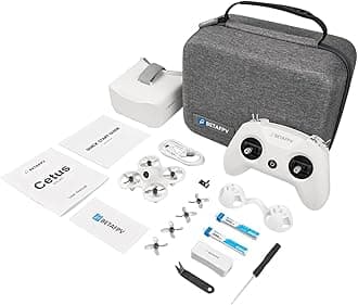 Cetus FPV RTF Drone Kit for Brushed Racing Drone, with LiteRadio 2 SE Transmitter VR02 FPV Goggles, Fly FPV Drone Kit for Beginners to Fly Faster Further