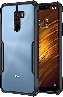 Plus Thermoplastic Polyurethane 360 Degree Protection Black Border Back Cover for Poco F1 (Black)