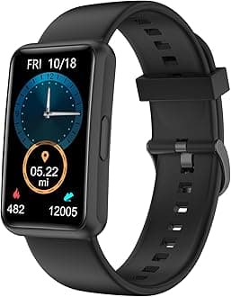 Pedometer Watch (No Bluetooth,No App) 1.47inch Touch Screen Smart Watch Fitness Tracker Step Counter Watch with Step Tracker,Calorie Tracker,Sleep Monitor,Alarm Clock,Waterproof IP68,Stopwatch
