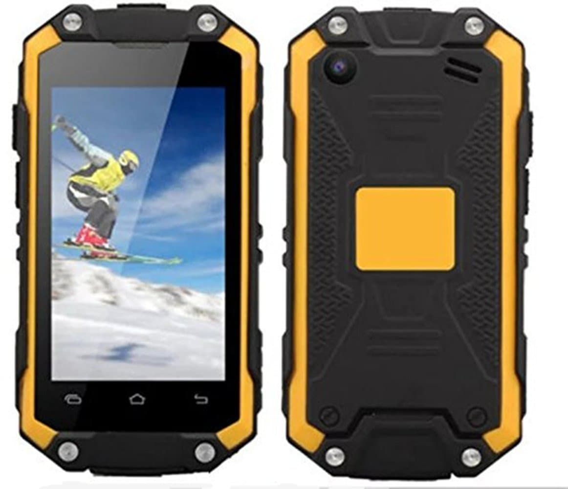 J5+ Waterproof Dustproof Shakeproof Mini Rest-Pocket 2.45" Smartphone with Android 5.1 3G Unlocked Mobile Phone MT6580M Quad-Core,Dual SIM Card Slot(Yellow)