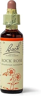 Original Flower Remedies Rock Rose, Face Your Fears, Be Fearless, Emotional Wellness, Natural Flower Essence, 20ml