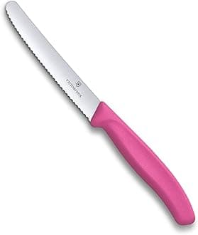 Victorinox Tomato knife 11cm in pink, Steel, Silver, 25 x 16 x 6 cm
