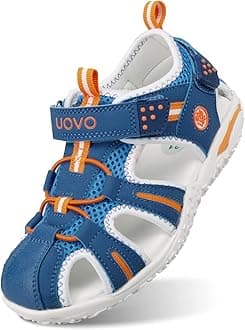 Boys Sport Sandals Summer Closed Toe Hook Loop Outdoor Athletic Walking Shoes (Toddler/Little Kid/Big Kid)