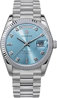 Sugess Classic S449 Automatic dan and date Men's Watches Sapphire Glass Waterproof Luxury Mechanical Watch (V 3)