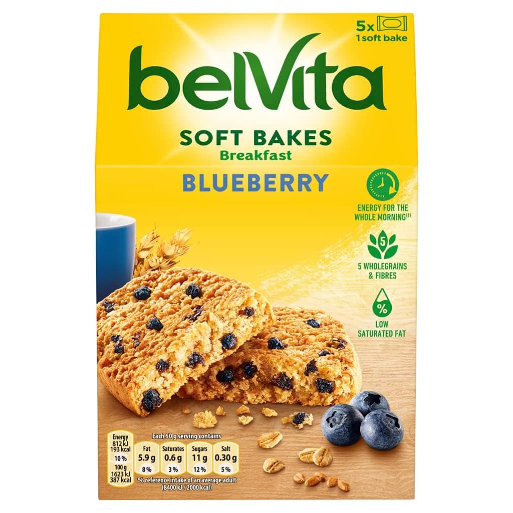 Belvita Breakfast Biscuits Soft Bakes Blueberry, 250g