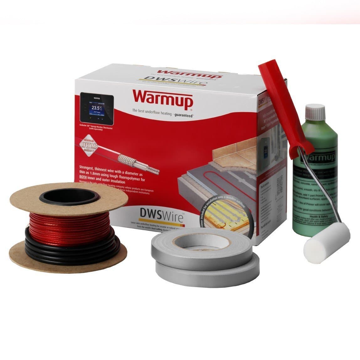 Warmup Underfloor Heating System DWS300 1.5-2.4 Sq/Mtr 300w Cable Thickness: 2mm