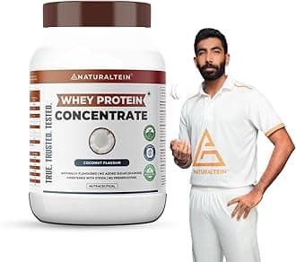 Natural Whey Protein Concentrate Coconut - 1 kg (Naturally flavored, Non GMO, No Artificial Sweeteners)