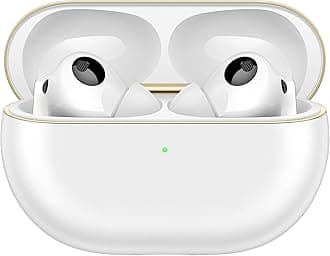 FreeBuds Pro 4, Accept-reject calls with Head Motion Controls, Dual-driver True Sound, Intelligent Dynamic ANC, cmpatible with iOS & Android, AI call-noise-cancellation, White