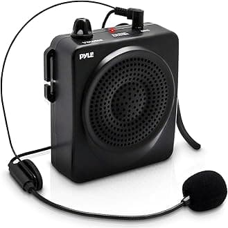 PRO PWMA50B 50 Watts Portable Waist-Band Portable PA System with Headset Microphone, Rechargeable Batteries (Color Black)