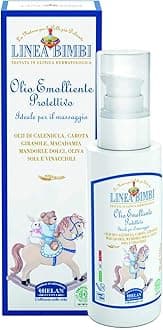 Linea Bimbi Bio - Protective Baby Oil, Gentle & Emollient for Sensitive Skin, Baby Massage Oil for Newborn with Sweet Almond Oil, Baby Essentials, Silicone & Paraben Free, Made in Italy 100fl oz