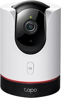 Tapo TP-Link Pan/Tilt Smart Security Camera, Indoor CCTV, Smart AI Detection and Notification, Starlight Sensor,2K QHD, Night Vision Works with Alexa&Google Home, No Hub Required,SD Storage(C225)