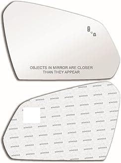 Blind Spot Convex Mirror Glass with Full Size Adhesive for 2015-2019 Hyundai Sonata Passenger Side View Right RH