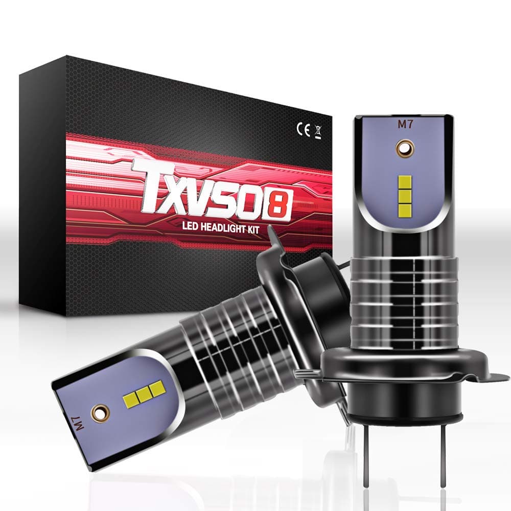 Goldcrop H7 LED Headlight Bulbs, Cool white CREE Headlight Replacement Bulbs 6000K 7200LM 50W Per Kit, Fog light bulbs