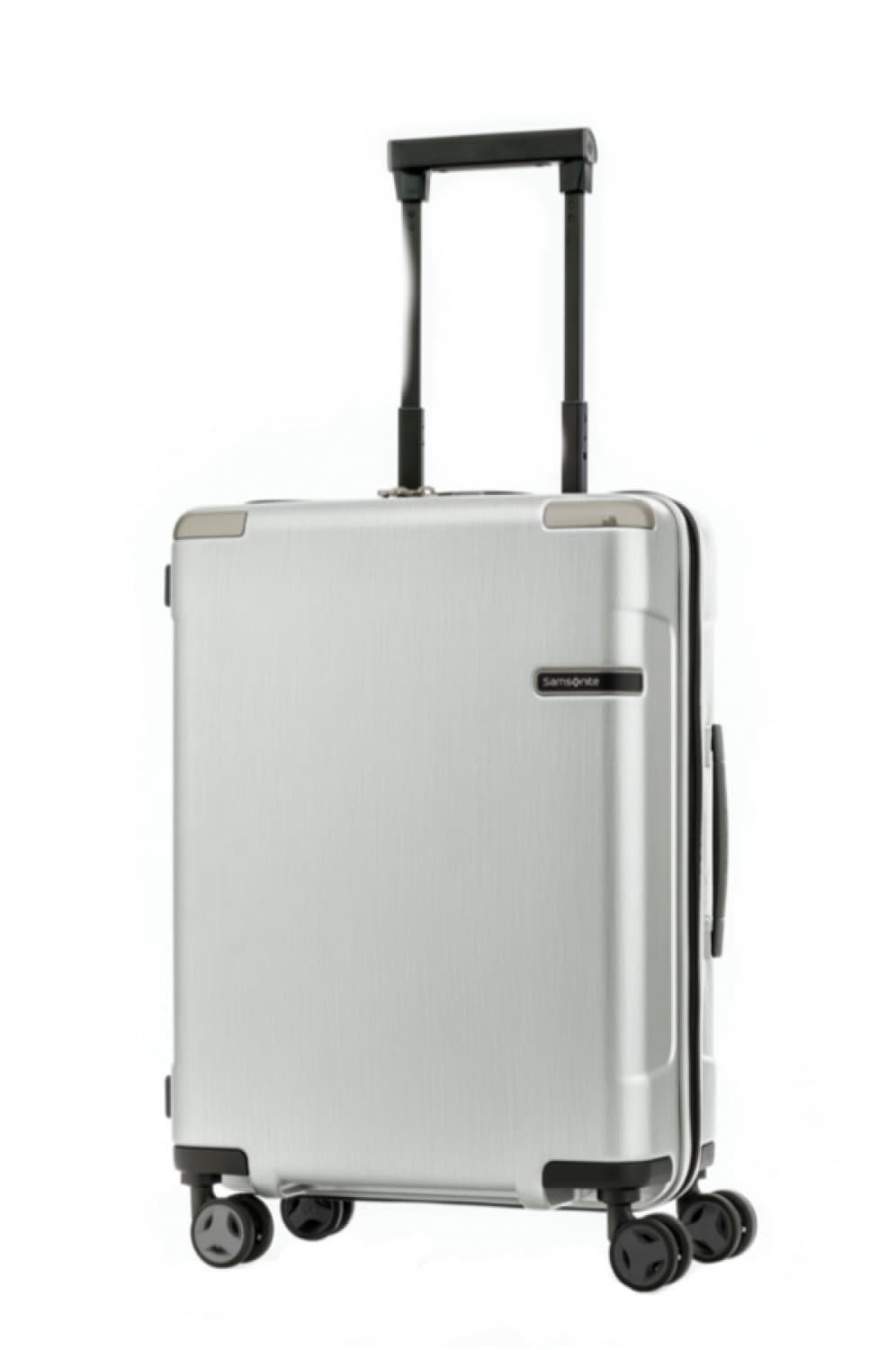 Evoa Polycarbonate 55 cms Brushed Silver Hardsided Cabin Luggage (SAM SP55/20-BRUSHED Silver)