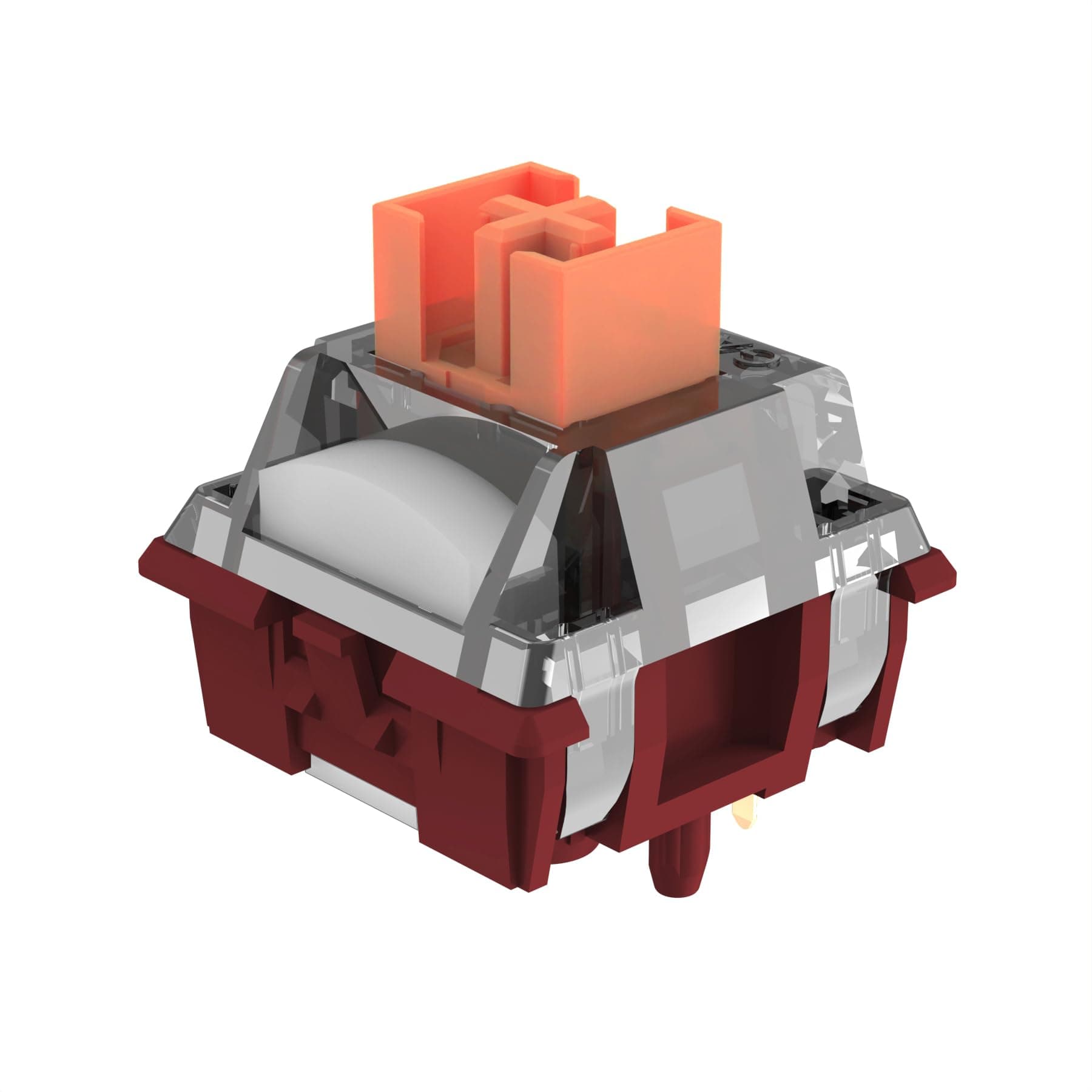 GK GAMAKAY Planet Series Switch with LED Diffuser, Tactile Mechanical Keyboard Switch 5 Pin Lubricated Switch for DIY Mechanical Gaming Keyboard (Mars Swicth-45pcs)