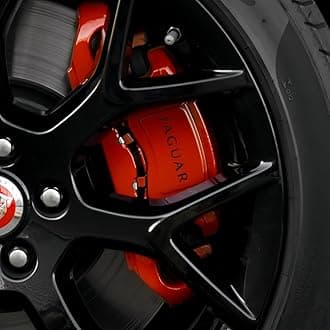 6PCS Car Brake Caliper Stickers Decals Compatible with Jaguar XE XEL XF XFL XJ F-PACE F-Type Vinyl Stickers Suitable for Bumpers Rearview Mirrors Door Handles and More