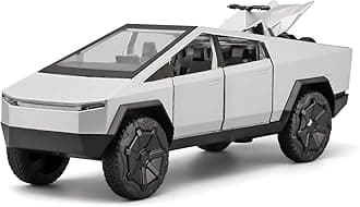 - Teslaa Cyber Truck Redbull 1:32 Model Car Exclusive Pull Back Metal Toy car with Openable Doors & Light Music Best Gifts Toys Kids (1:32 Tesla - Silver)