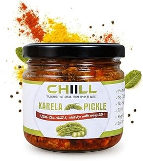 CHIILL Bitter Gourd Pickle 300g | Karela ka Achaar | Homemade | Less oil Less vinegar | Sun Dried | No Preservatives | Ghar ka achar | Made With An Authentic Recipe | Himachali taste