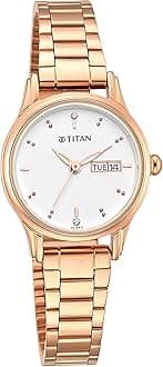 Lagan Watch: Rose Gold Accents & Refined Elegance, Metal strap Watch for Women-2656WM01/NP2656WM01
