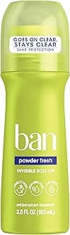 BanRoll-On Antiperspirant Deodorant, Powder Fresh, 3.5 Fluid Ounce
