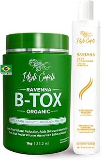 Kit Ravenna B-tox Organic 1kg/35.02 oz + Anti-residue Shampoo Deep Cleansing 300ml/10.1 fl.oz