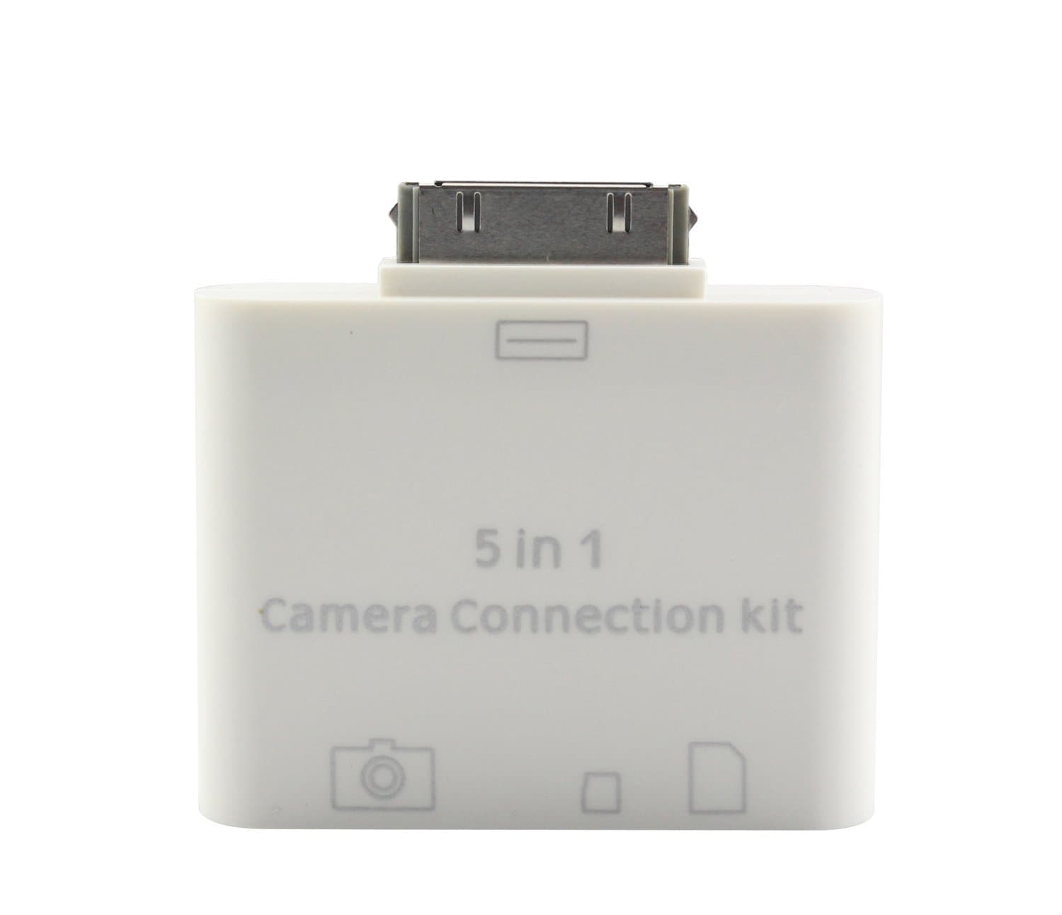 FIDELITY 30 PIN 5 in 1 SD card reader Camera Connection Kit, Connects Camera, USB & Memory cards To iPad iPad2 iPad3 -UPDATED MODEL HAS AUTOMATIC RECOGNITION (Does not work with iPhone and many Large USB Plugs)
