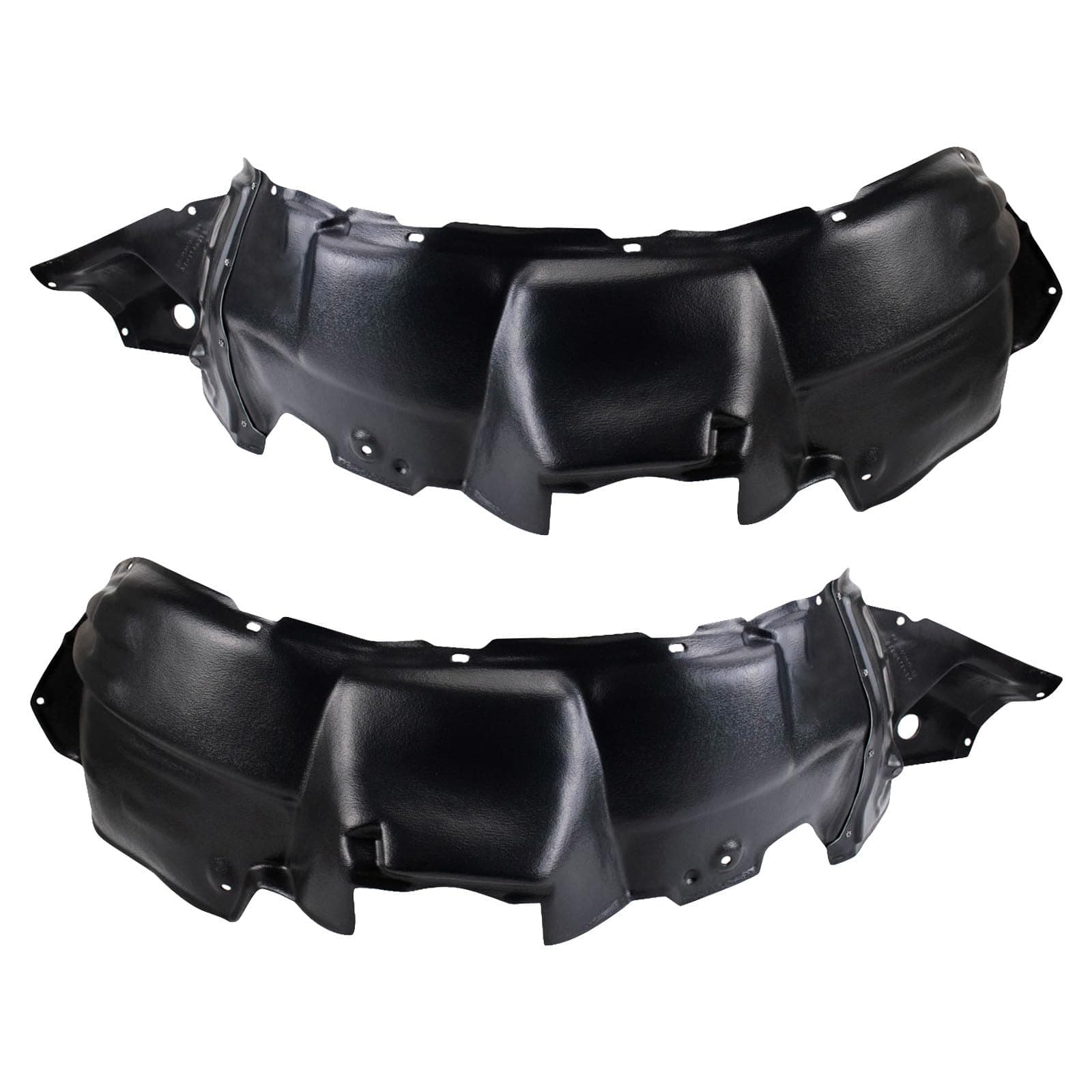 TRQ Front Inner Fender Liner Set Compatible with 2004-2007 Toyota Highlander TO1250113 TO1251113