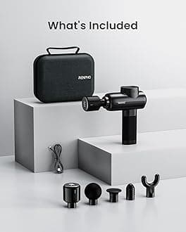 RENPHO Thermacool Massage Gun Deep Tissue with Heat and Cold Head, Christmas Gifts, Back Massager, Muscle Massager with Carry Case, Percussion Body Muscle Masajeador for Men Women Athletes