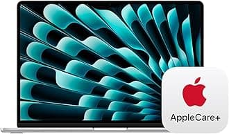 - 2025 MacBook Air 15-inch Laptop with M4 chip: Built for Apple Intelligence, 15.3-inch Liquid Retina Display, 24GB Unified Memory, 512GB SSD Storage, Touch ID; Silver with AppleCare+ (3 Years)