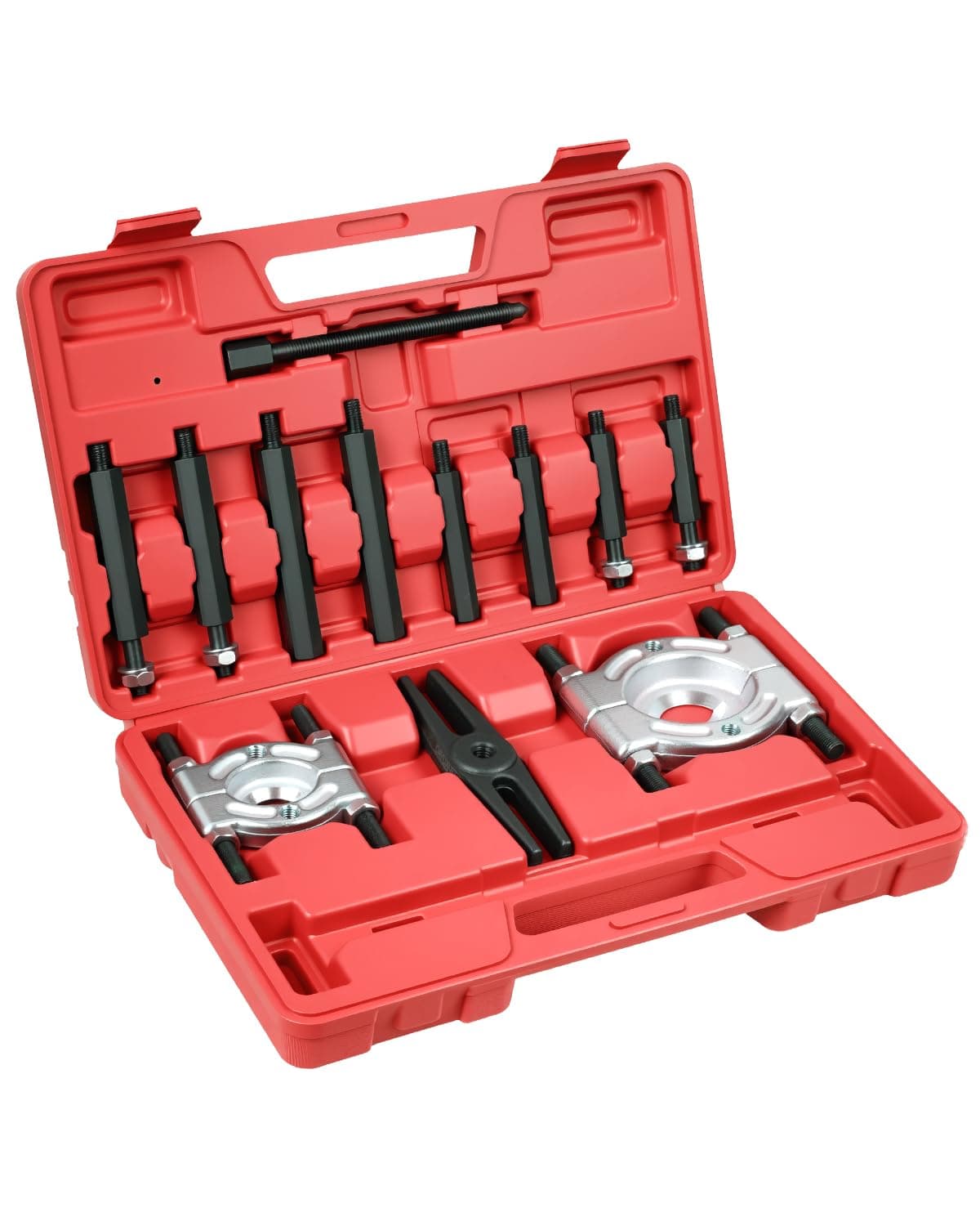 12pcs Bearing Separator Puller Set, Heavy Duty 5 Ton Capacity 2" and 3" Bearings Splitters Puller Kit