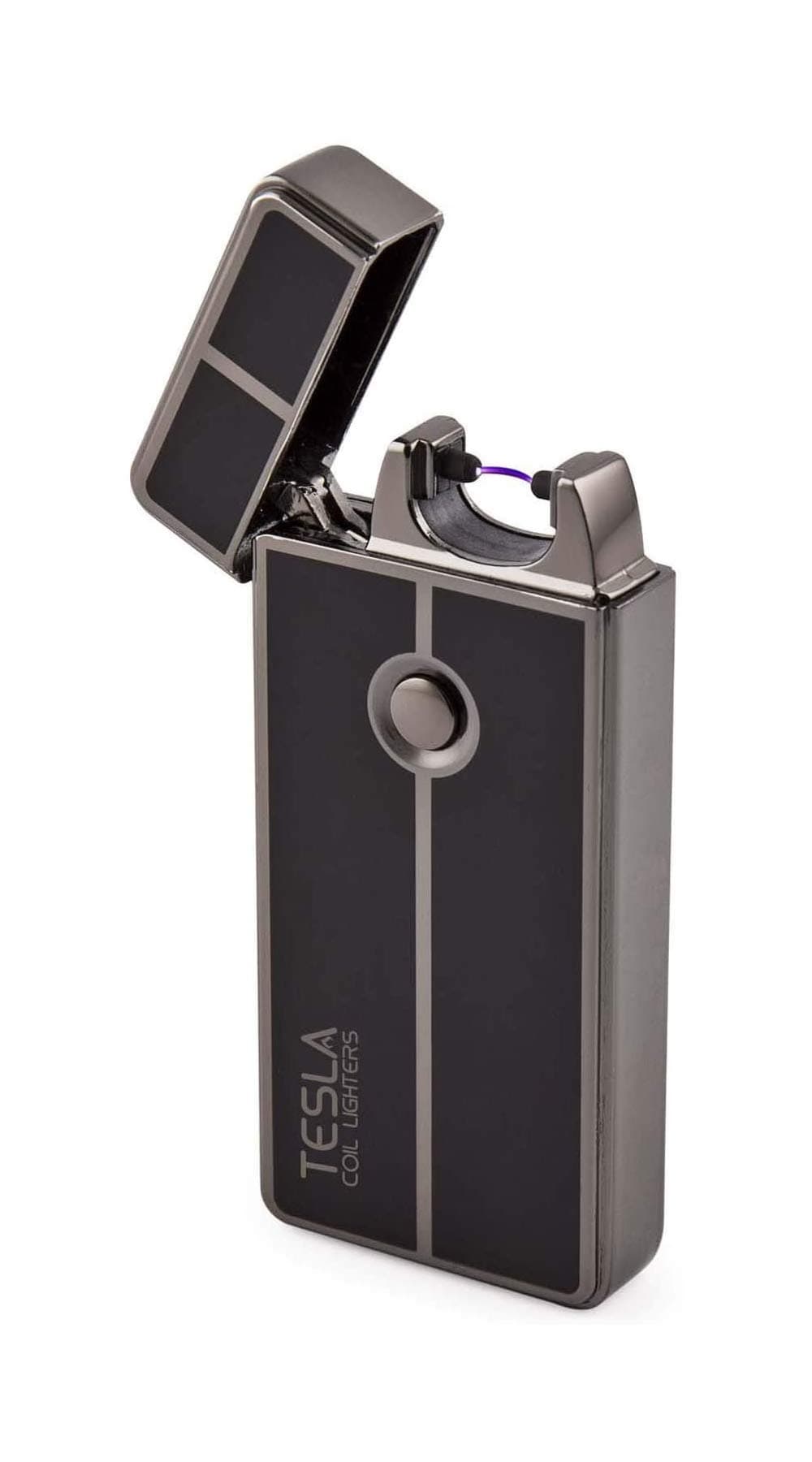 USB Rechargeable Windproof Arc Lighter (1. Gun Metal)