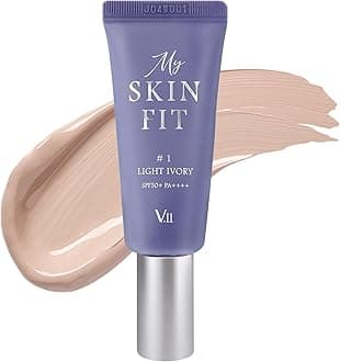 [VILLAGE 11 FACTORY] MY SKIN FIT BB CREAM (#1 LIGHT IVORY, 20ml) Korean BB Cream with SPF 50+ PA++++ Hyaluronic Acid, Niacinamide & Collagen for Moisturizing, Brightening & Natural Coverage