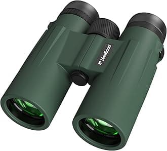 – High Power 12x50 Binoculars for Adults with BaK-4 Prisms & FMC Lens, Waterproof Green Binoculars for Bird Watching Stargazing Hunting Hiking and Traveling