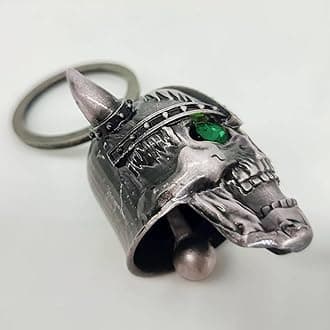 Dream Apparel Motorcycle Bell Guardian Angel Drive Away Gremlin, Biker Bell for Men Women Rider Riding, Good Luck Gift