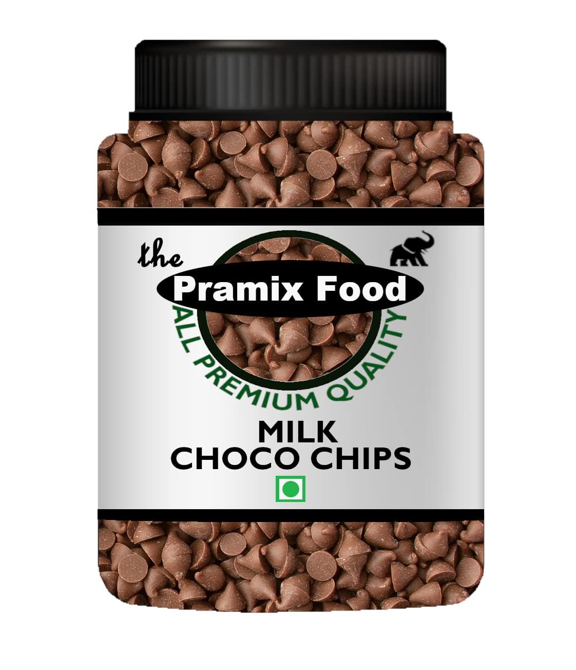 Pramix Milk Chocolate Chips, Choco Chips For Cake Decoration,Baking,Ice Cream (Milk Choco Chips) - 200g