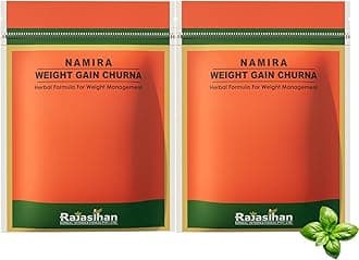 Namira Weight Gain Powder for Men & Women - Herbal Formula For Weight Management & Overall Wellness | Natural Protein & Herbs | Health Gain | Pack 2 - Each 120gm