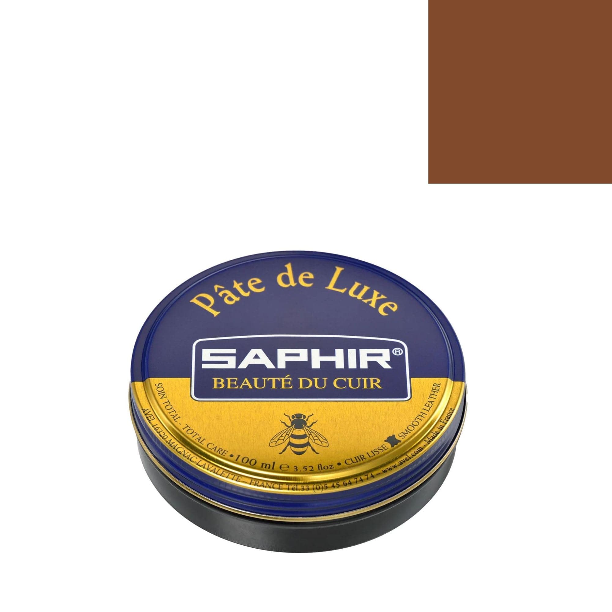 Saphir Luxury Paste Wax, 50 ml, Brown