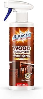 Wood Polish |Furniture & Laminate| Cleaner| Polish |Cleanse Protects| Beautifies |Shiny Wood Furniture Surfaces| Gloss Finish| Orange Oil Base |Ecological Formulation| 500 ML| RTU Spray |QTY 2