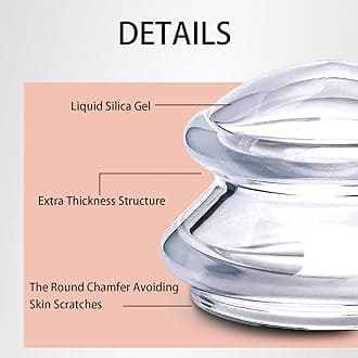 GreenLife® Cupping Therapy Sets - Silicone Cups Set Firm for Muscle Soreness Pain Relief Body Neck Knee, Self Massage Tool, Deep Muscle Massager, Anti Cellulite Joint Pain Recovery (Large,2pcs)